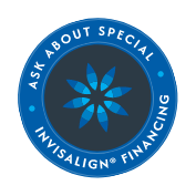 Ask About special Invisalign Financing badge