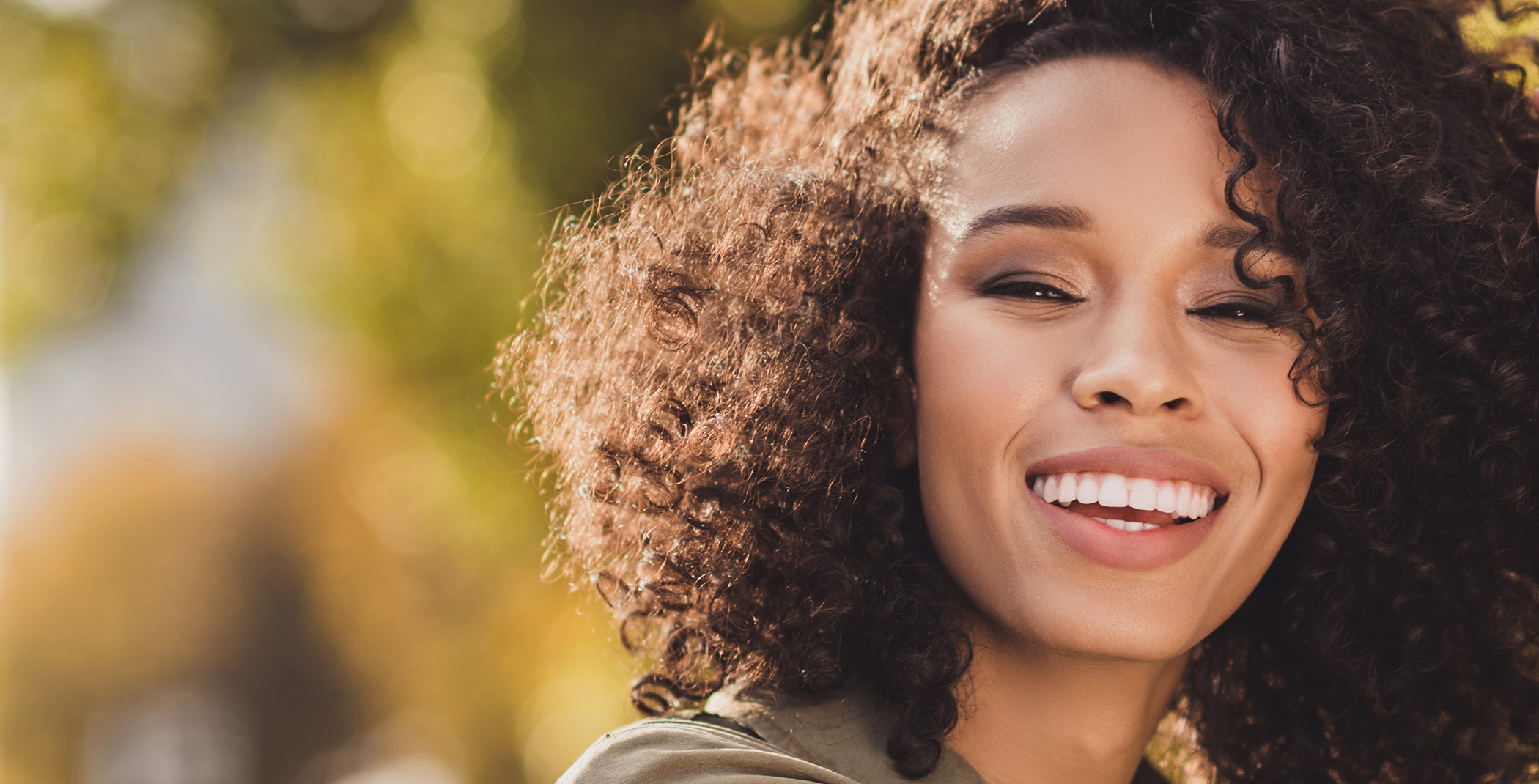 Close-up of a woman smiling